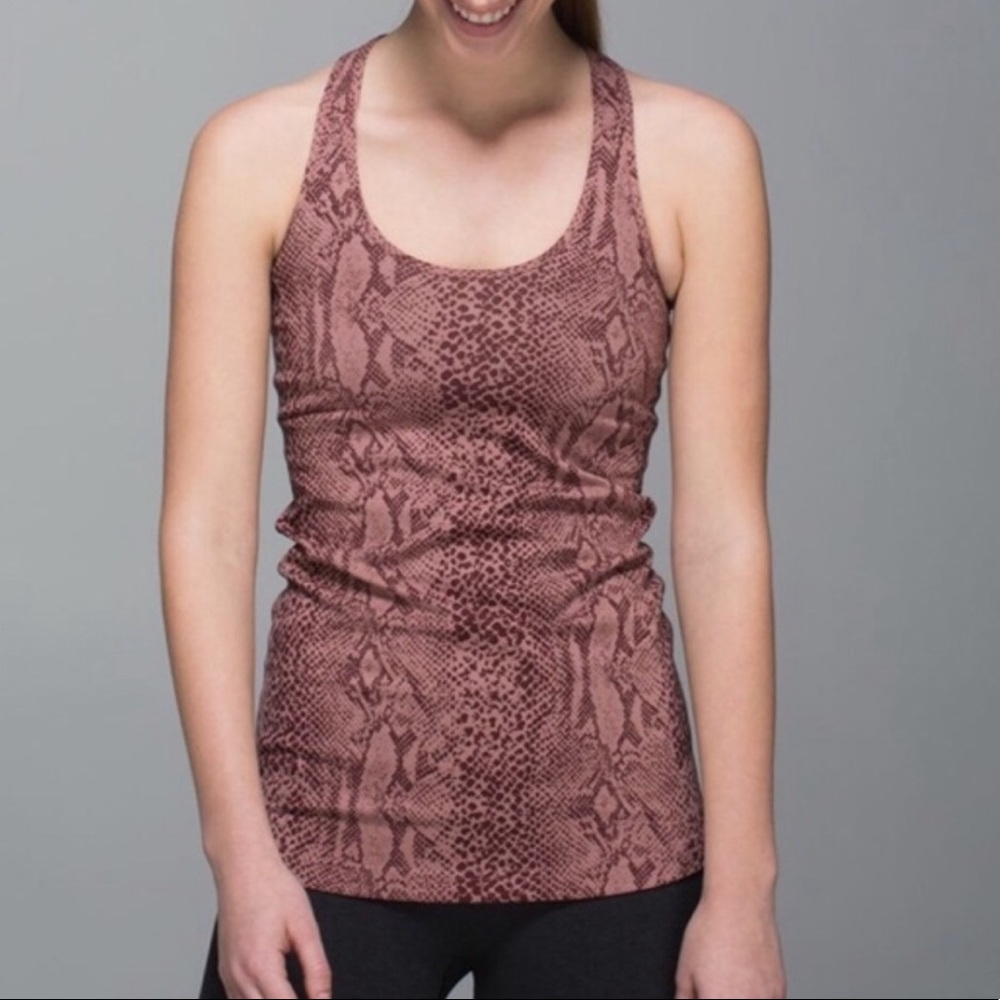 Lululemon snakeskin print embossed tank